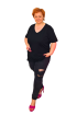Jednofarebné plus size tričko - 3 farby 